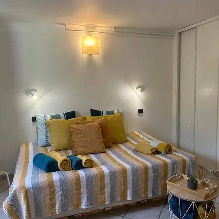 Beautiful Studio + Large Terrace Near The Beaches. Apartamento Antibes